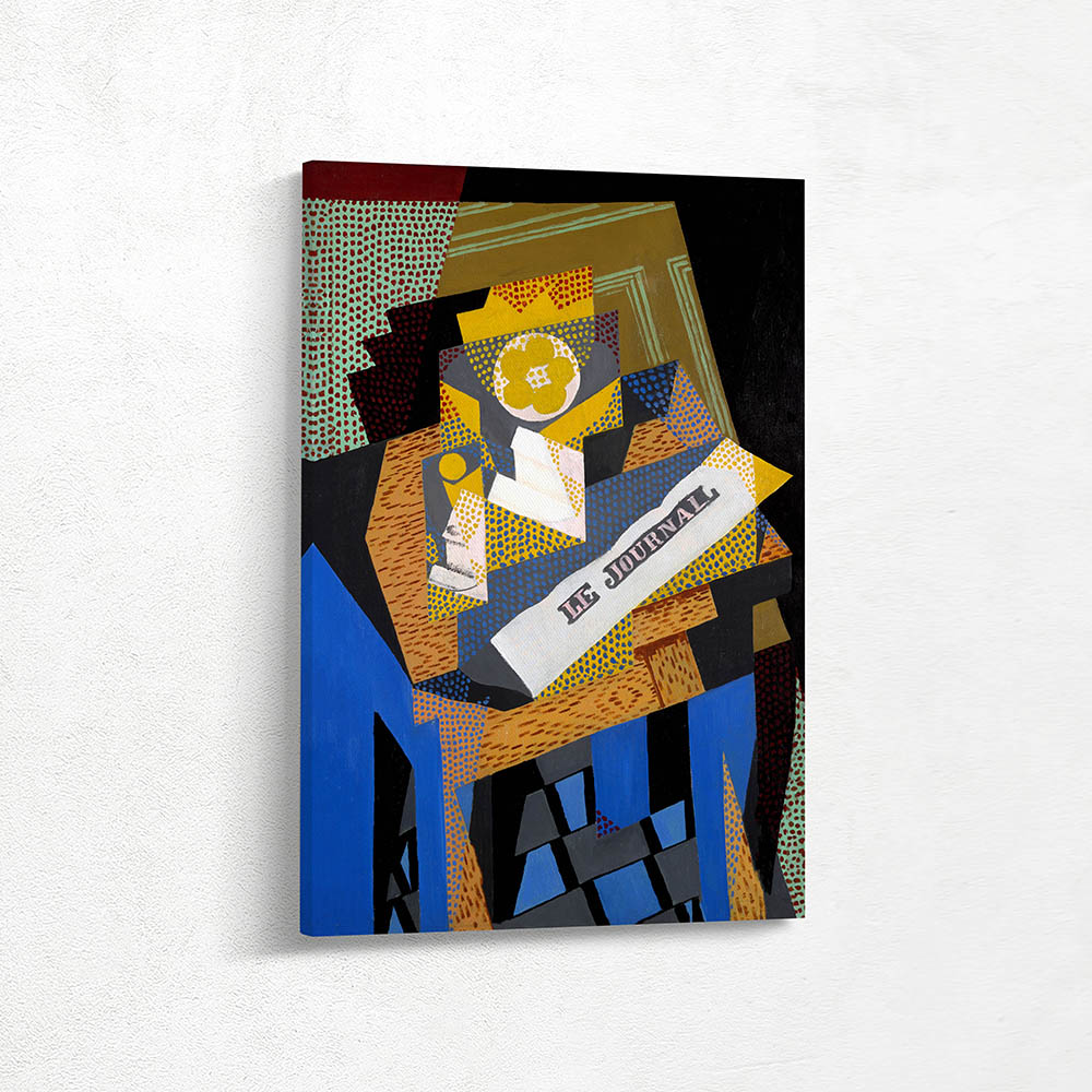 Newspaper and fruit dish Newspaper and fruit dish