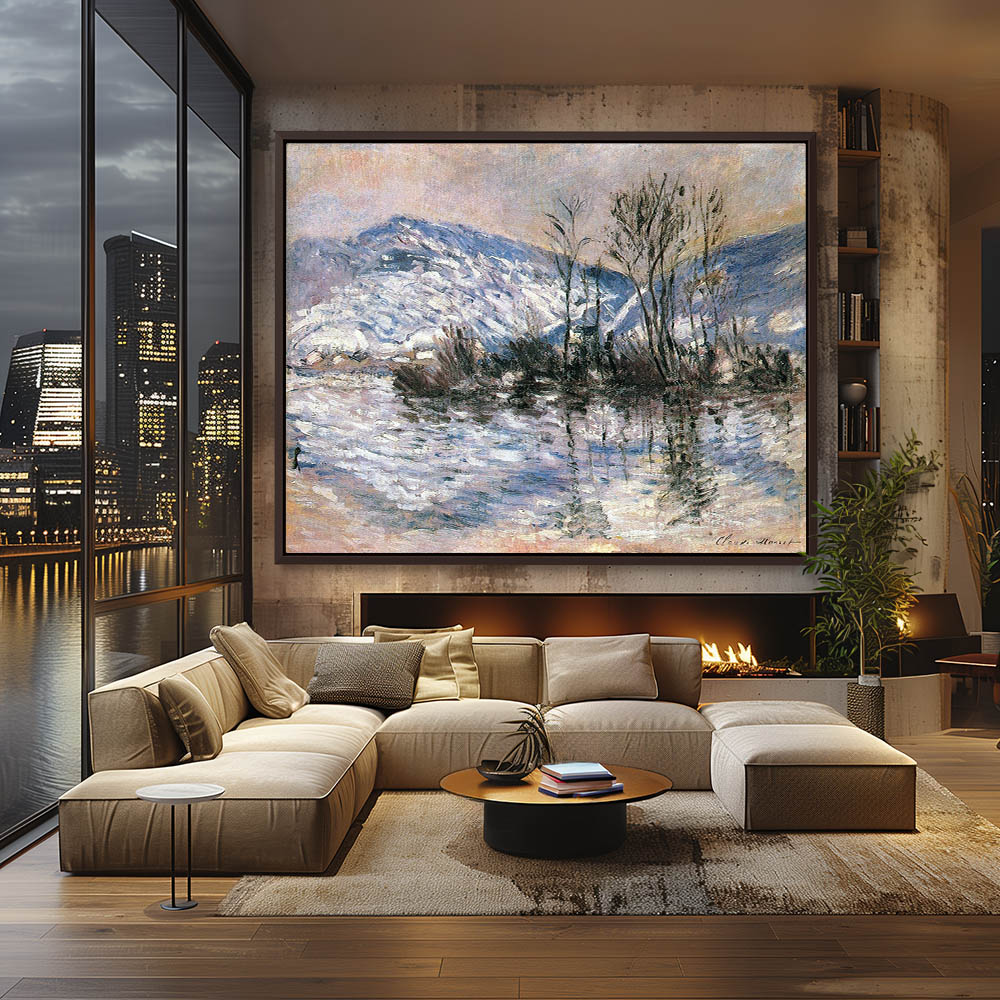 The Seine at Port Villez Snow Effect - Image 3