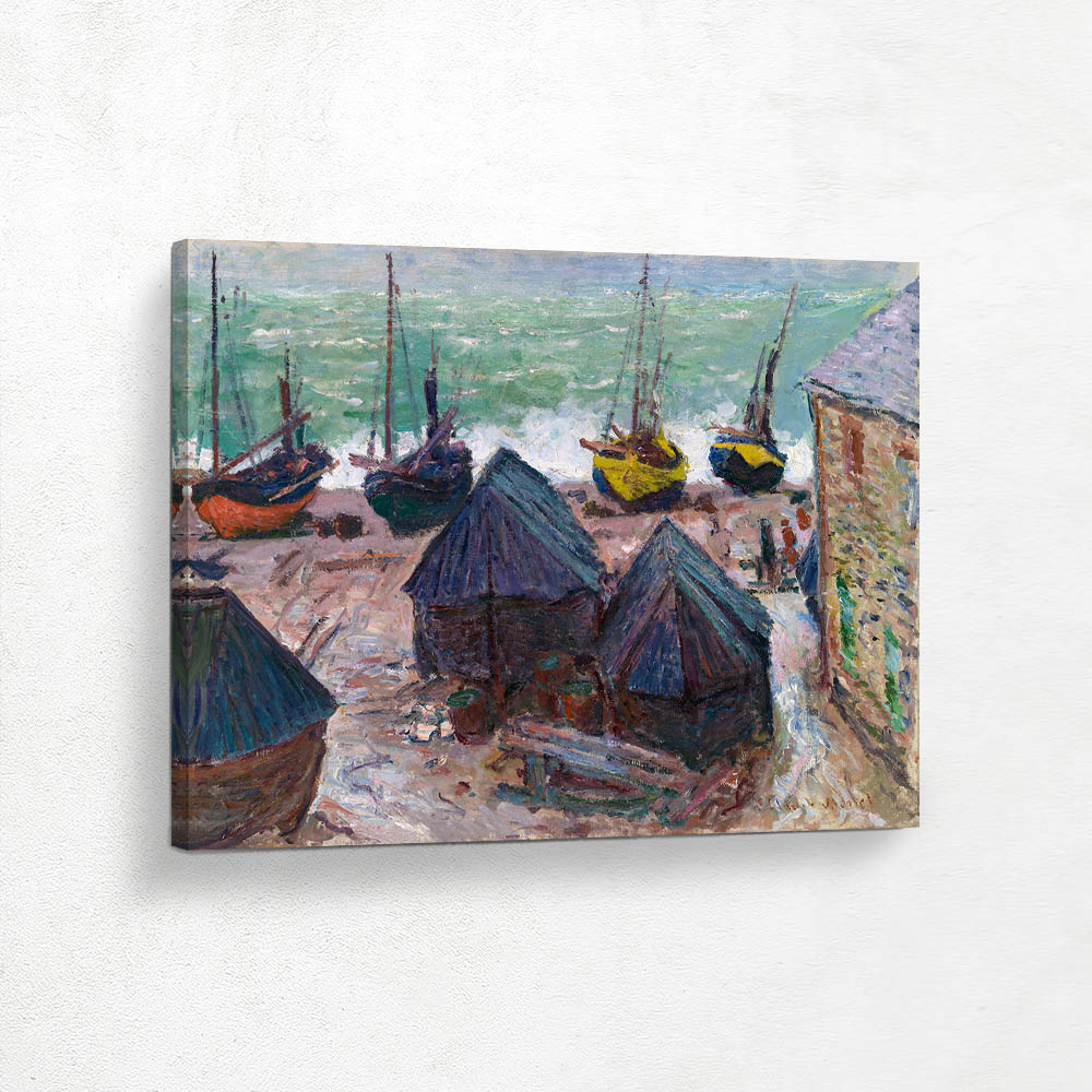 Boats on the Beach at Etretat