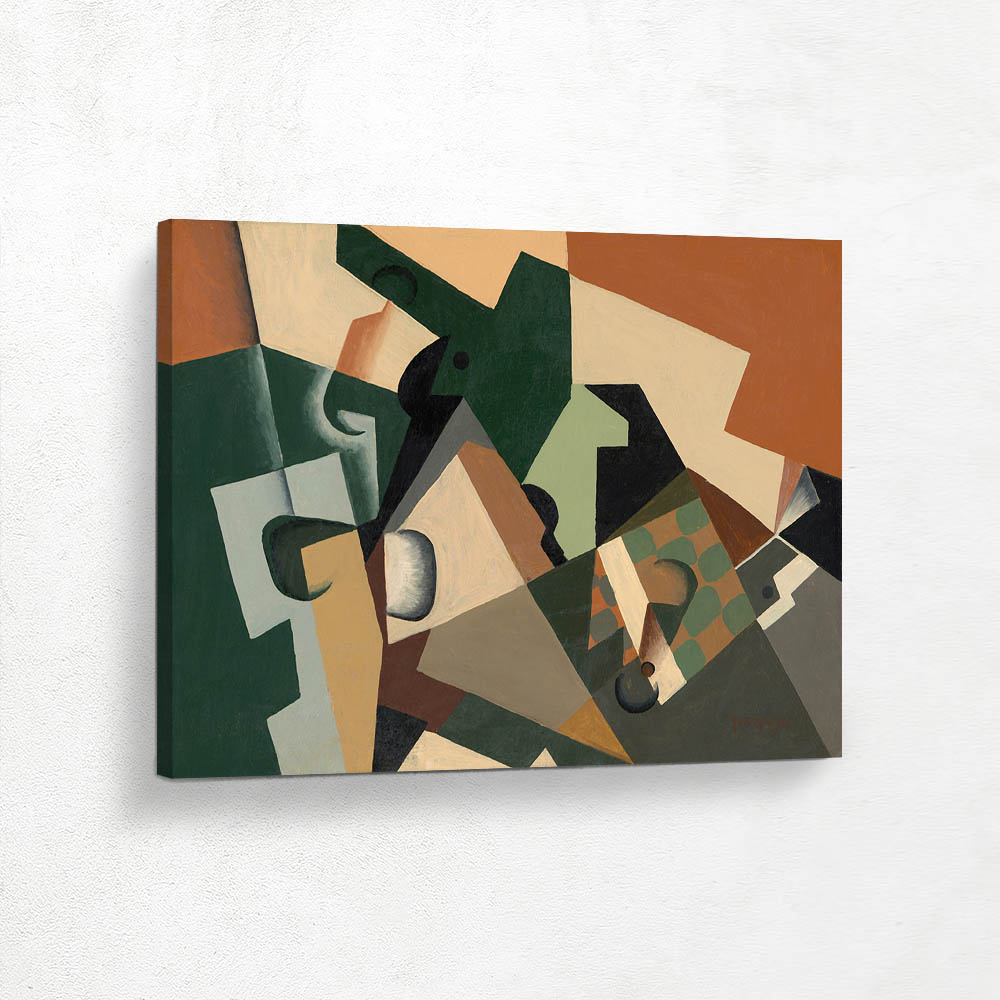 Glass and a checkerboard