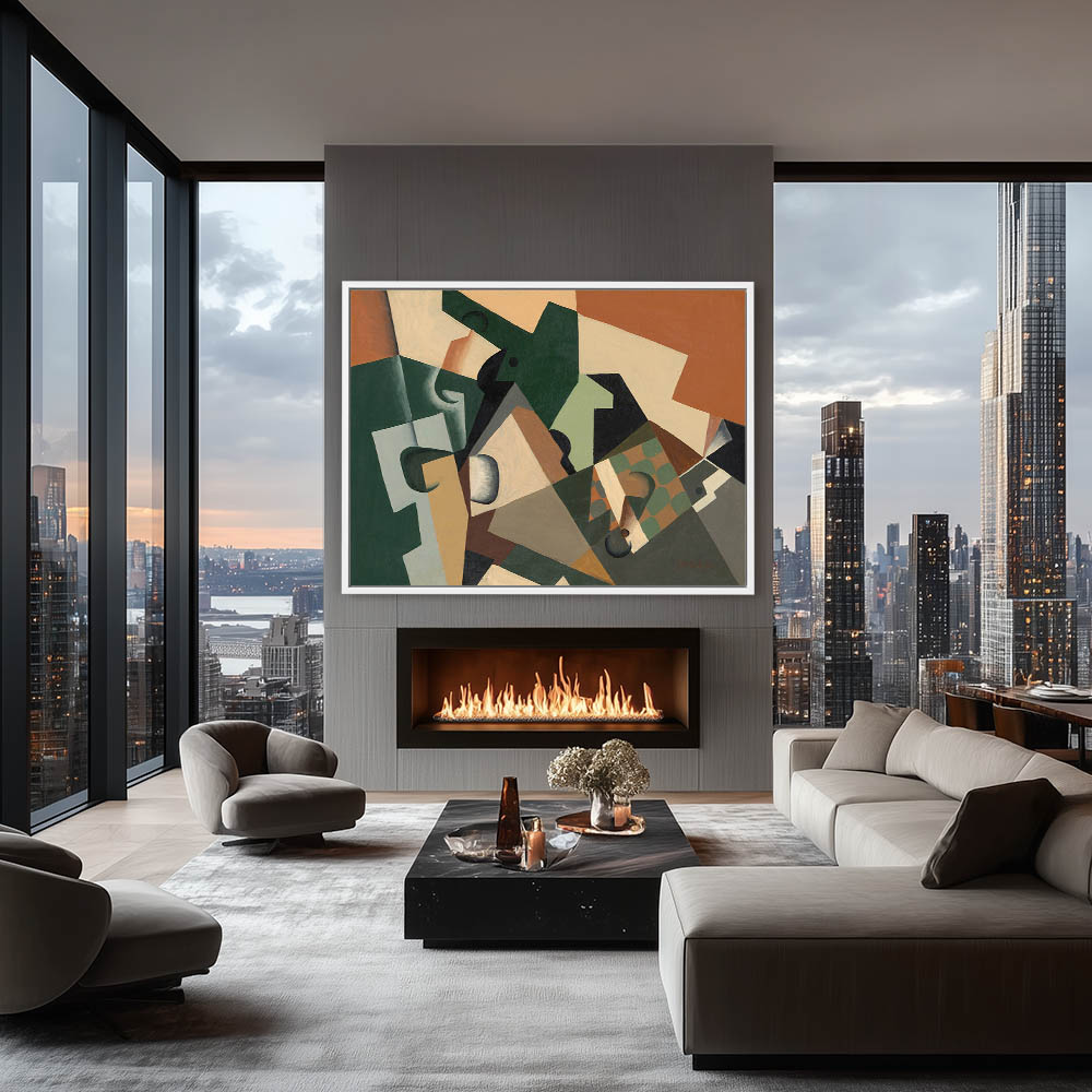 Glass and a checkerboard – Great Canvas Arts