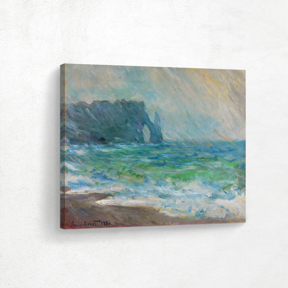 The Manneport Etretat in the Rain