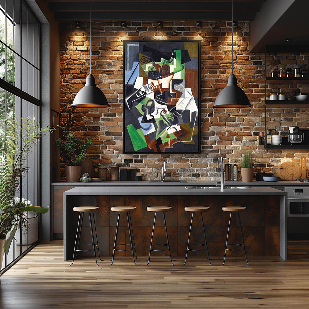 Fruit bowl, pipe and newspaper - Image 2