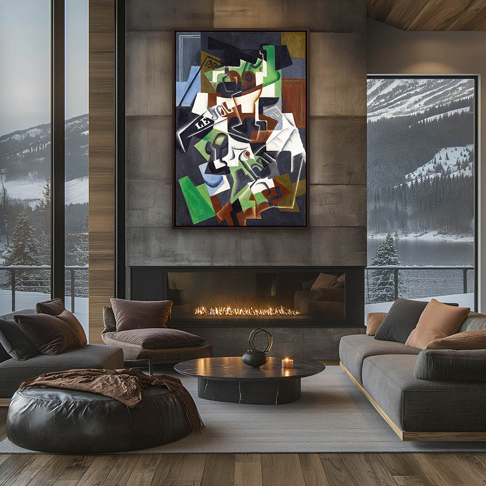 Fruit bowl, pipe and newspaper - Image 3