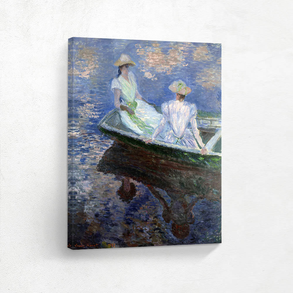 Young Girls in a Row Boat