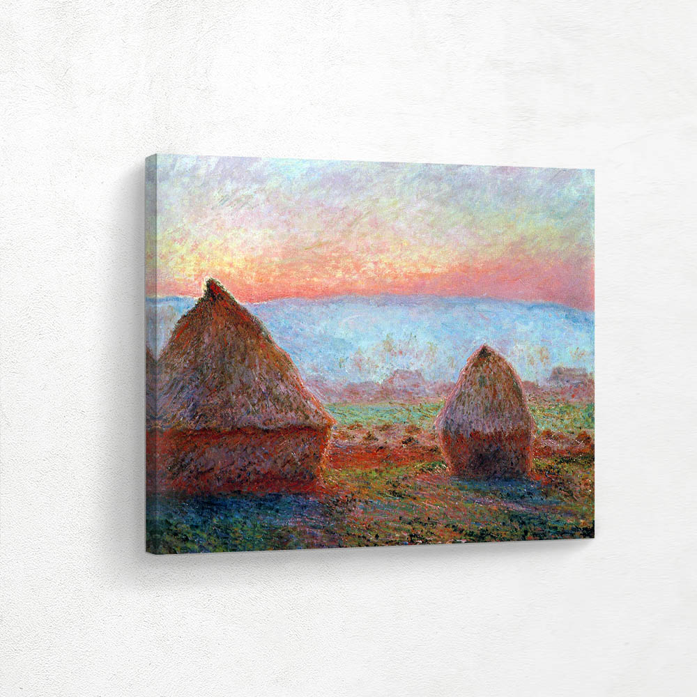 Haystacks at Giverny the Evening Sun