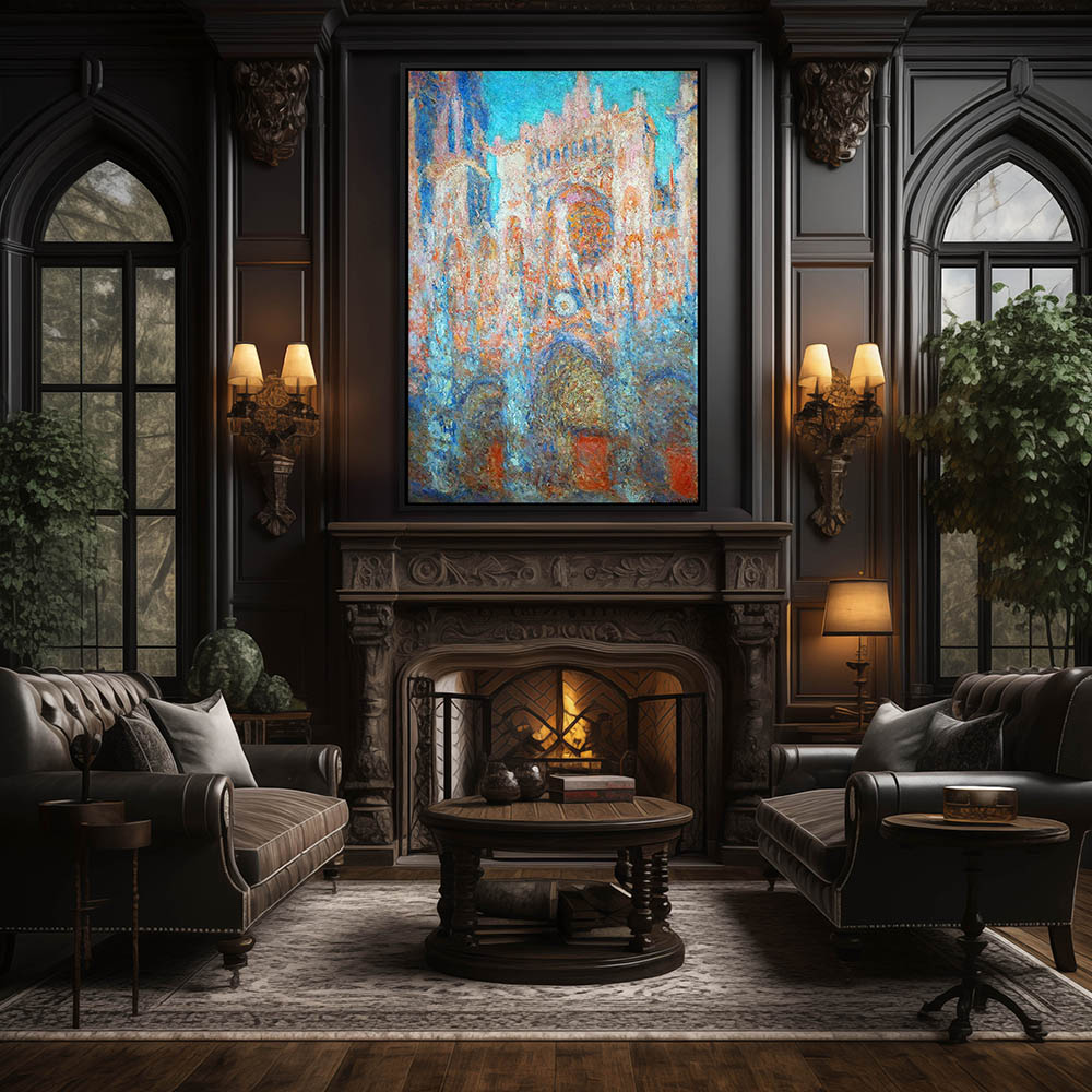 Rouen Cathedral red Sunlight - Image 2