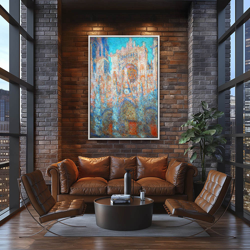 Rouen Cathedral red Sunlight - Image 4