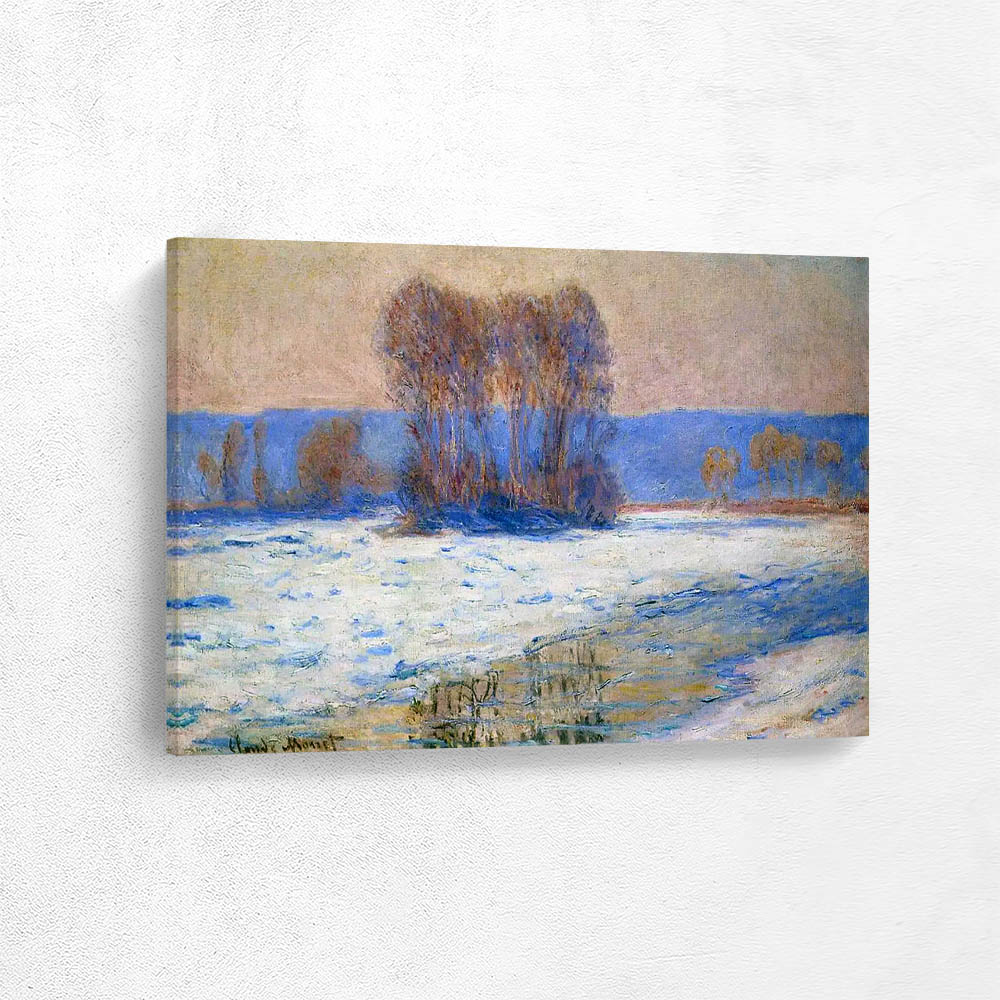 The Seine at Bennecourt Winter