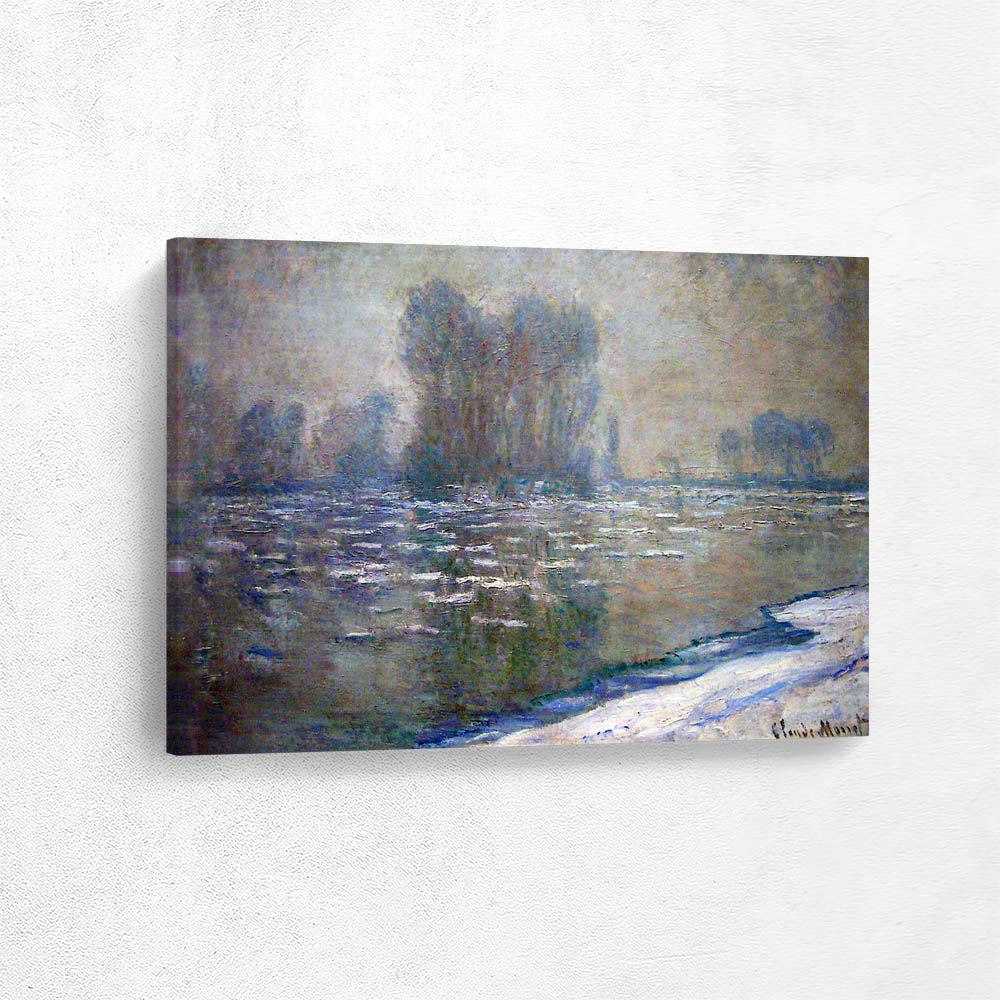 Ice Flows Misty Morning