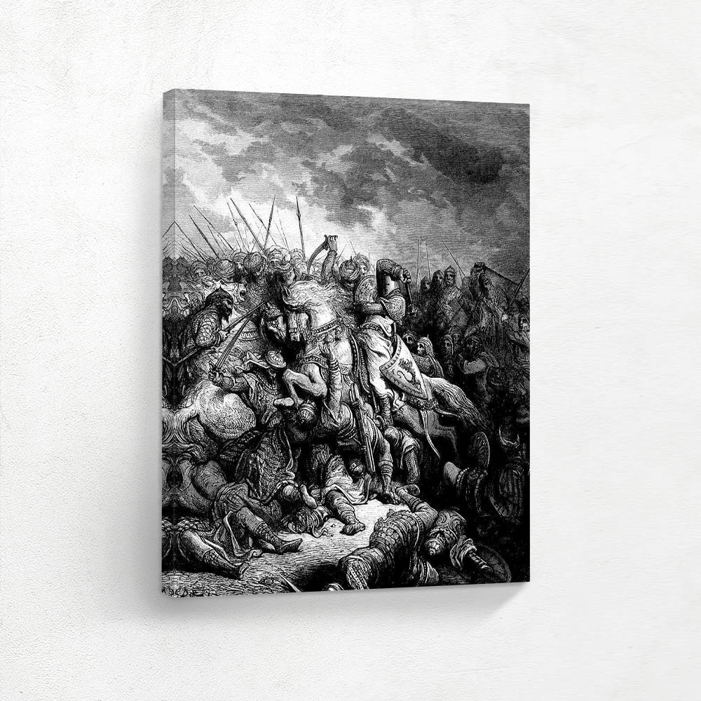 Richard I the Lionheart in battle at Arsuf in 1191