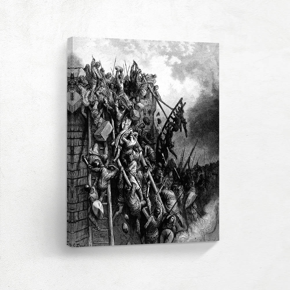 The Army of Priest Volkmar and Count Emocio attack Merseburg