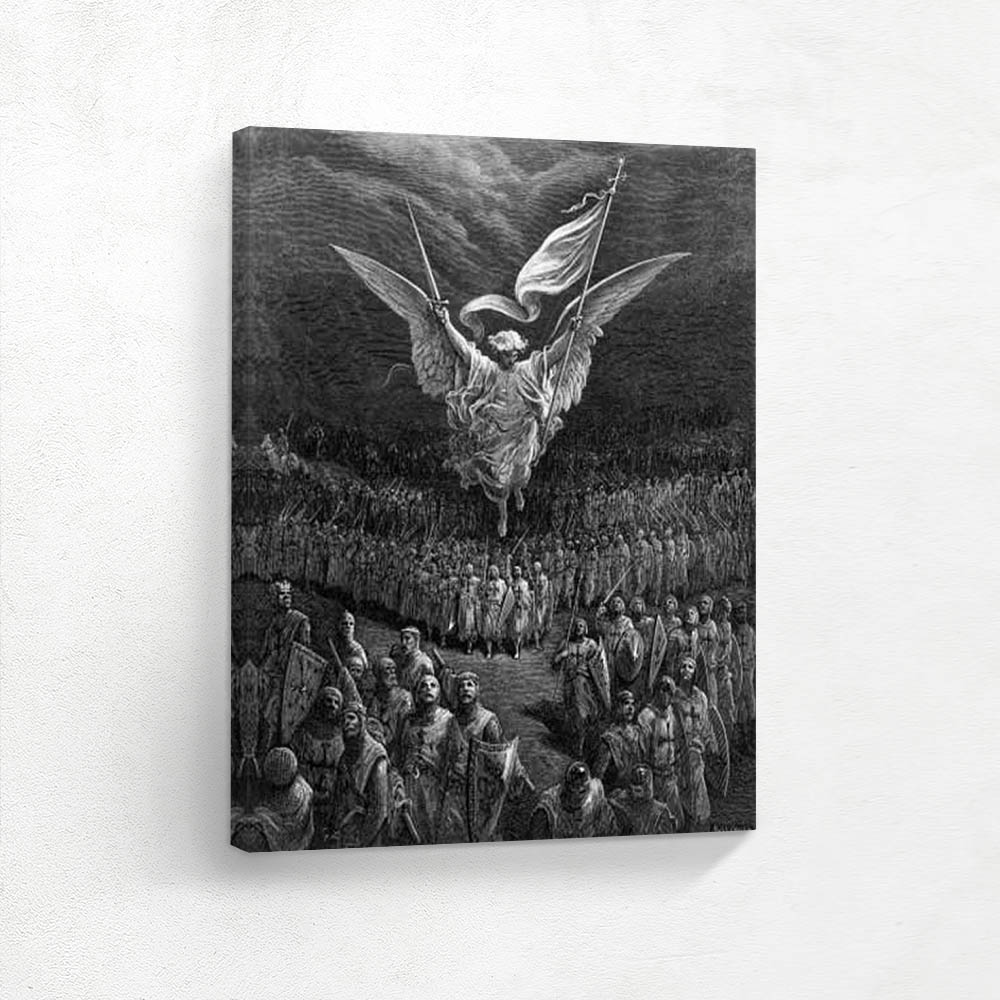 An angel leading the Crusaders to Jerusalem