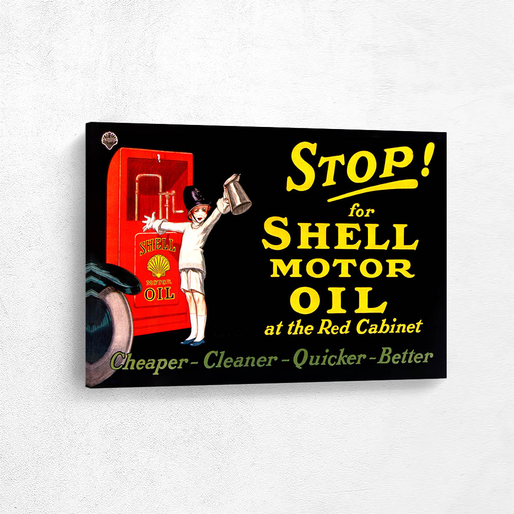 Motor Oil advertising poster