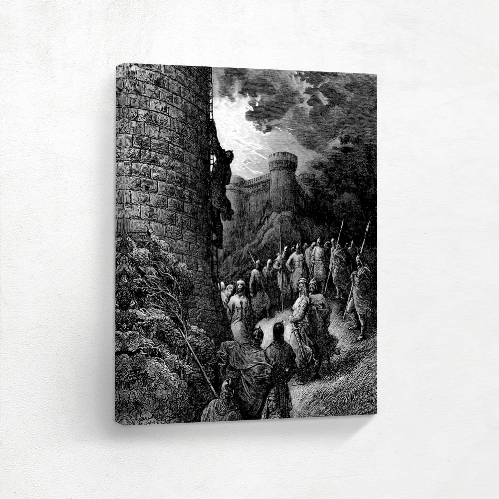 Bohemond alone mounts the rampart