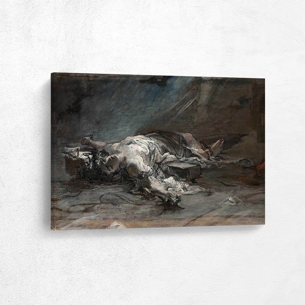 Figure of a crucified saint