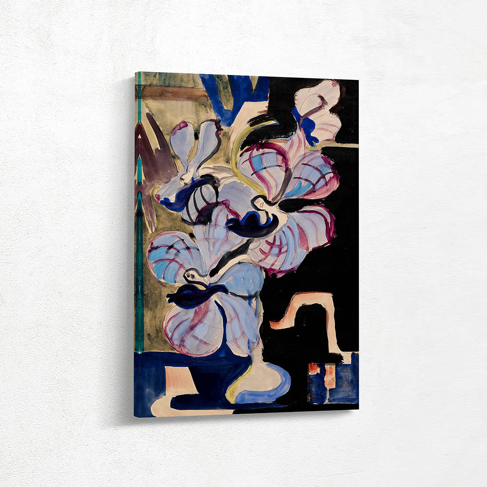 Still life with orchids (dancing dream creatures)