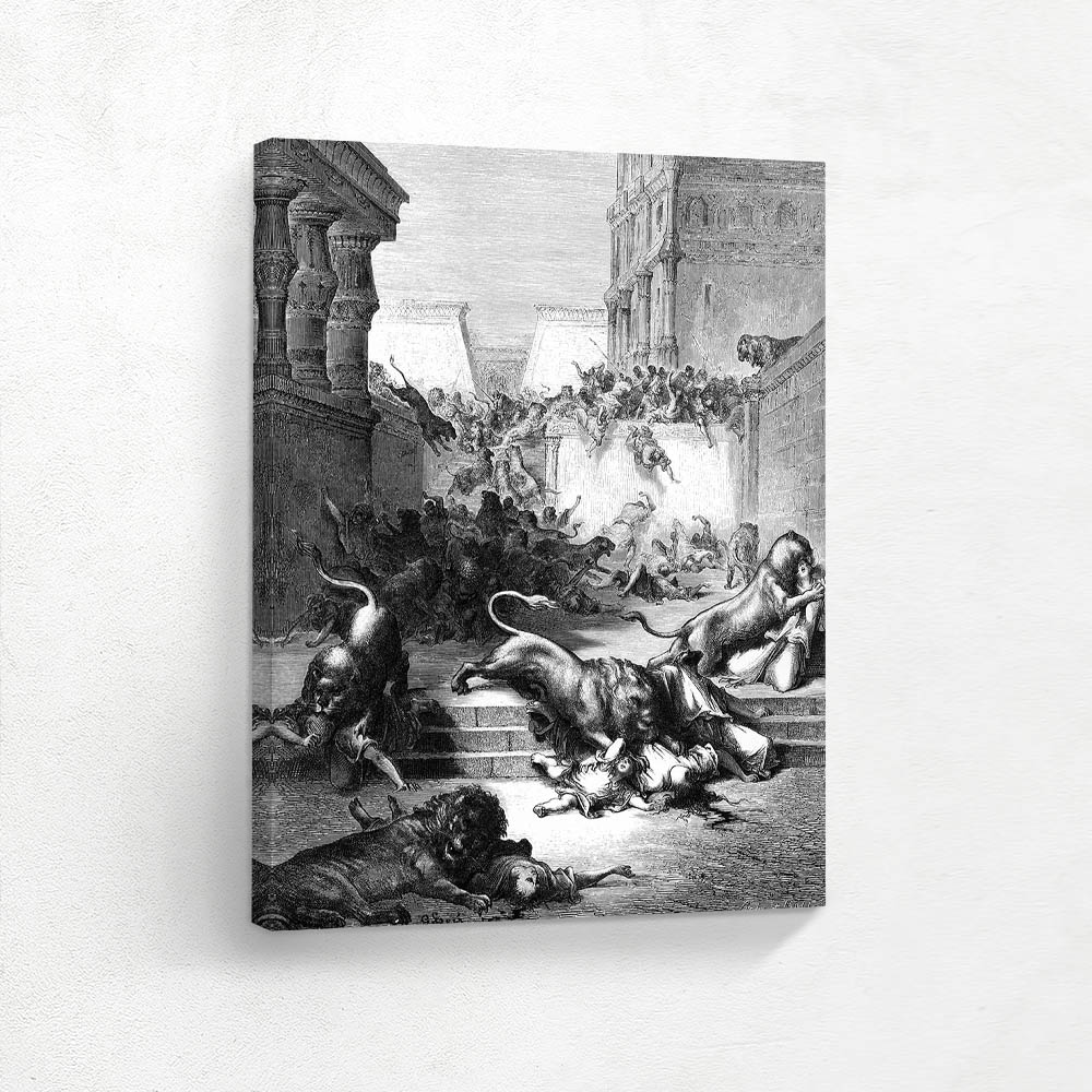 Foreign Nations Are Slain by Lions in Samaria