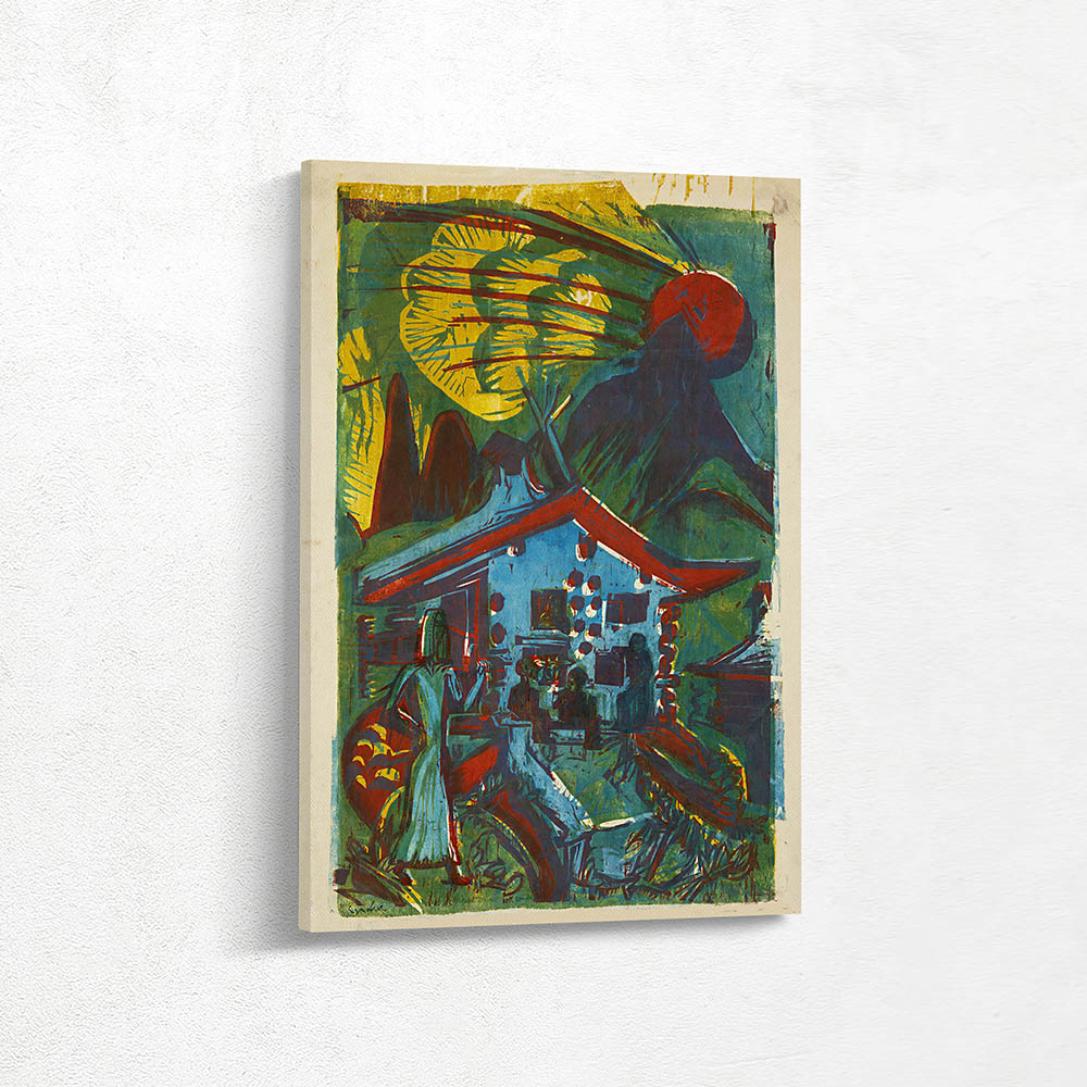 Alphaus with Setting Sun