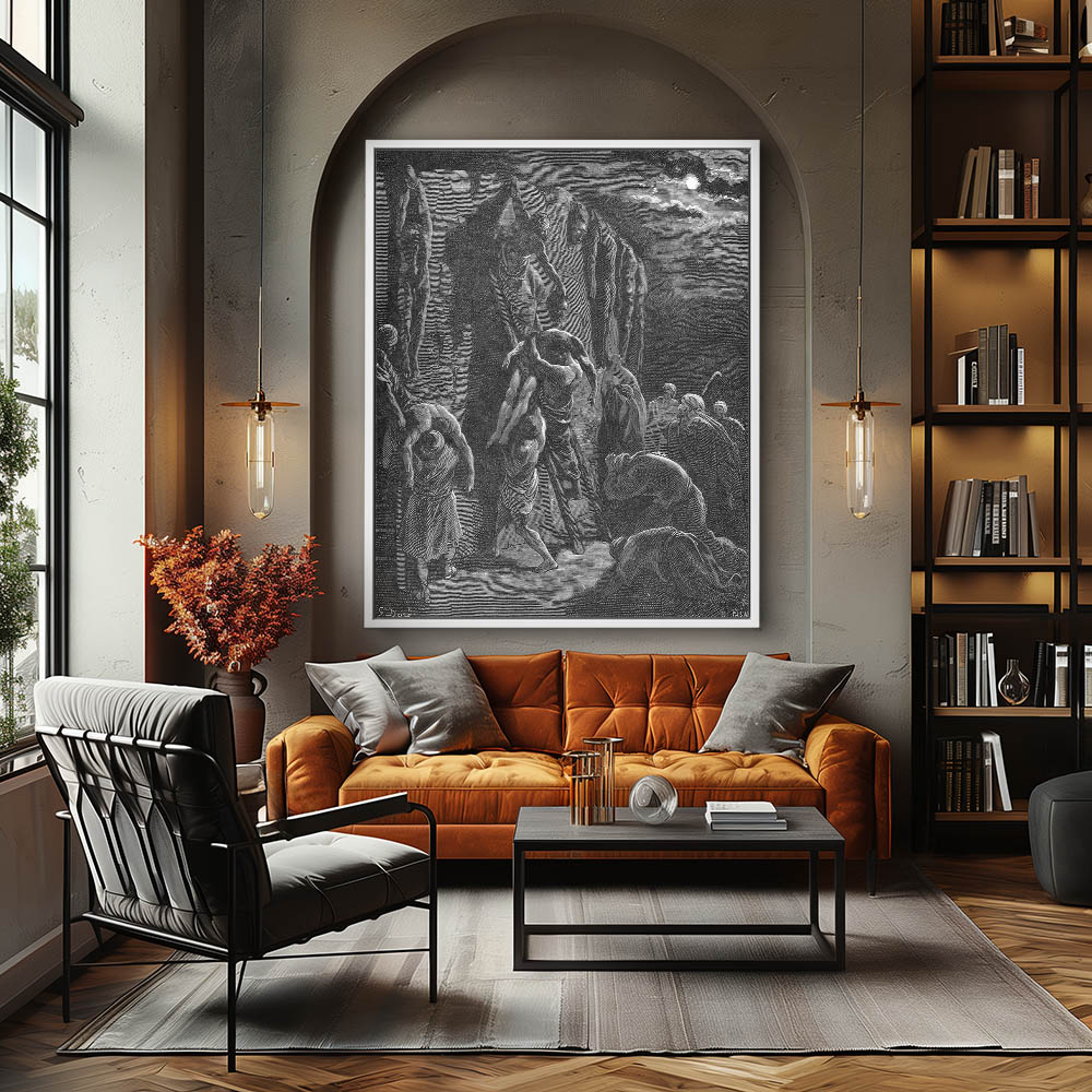 Jabesh-Gileadites Recover the Bodies of Saul and His Sons - Image 4