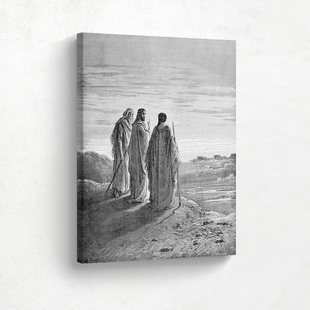 Jesus And The Disciples Going To Emmaus