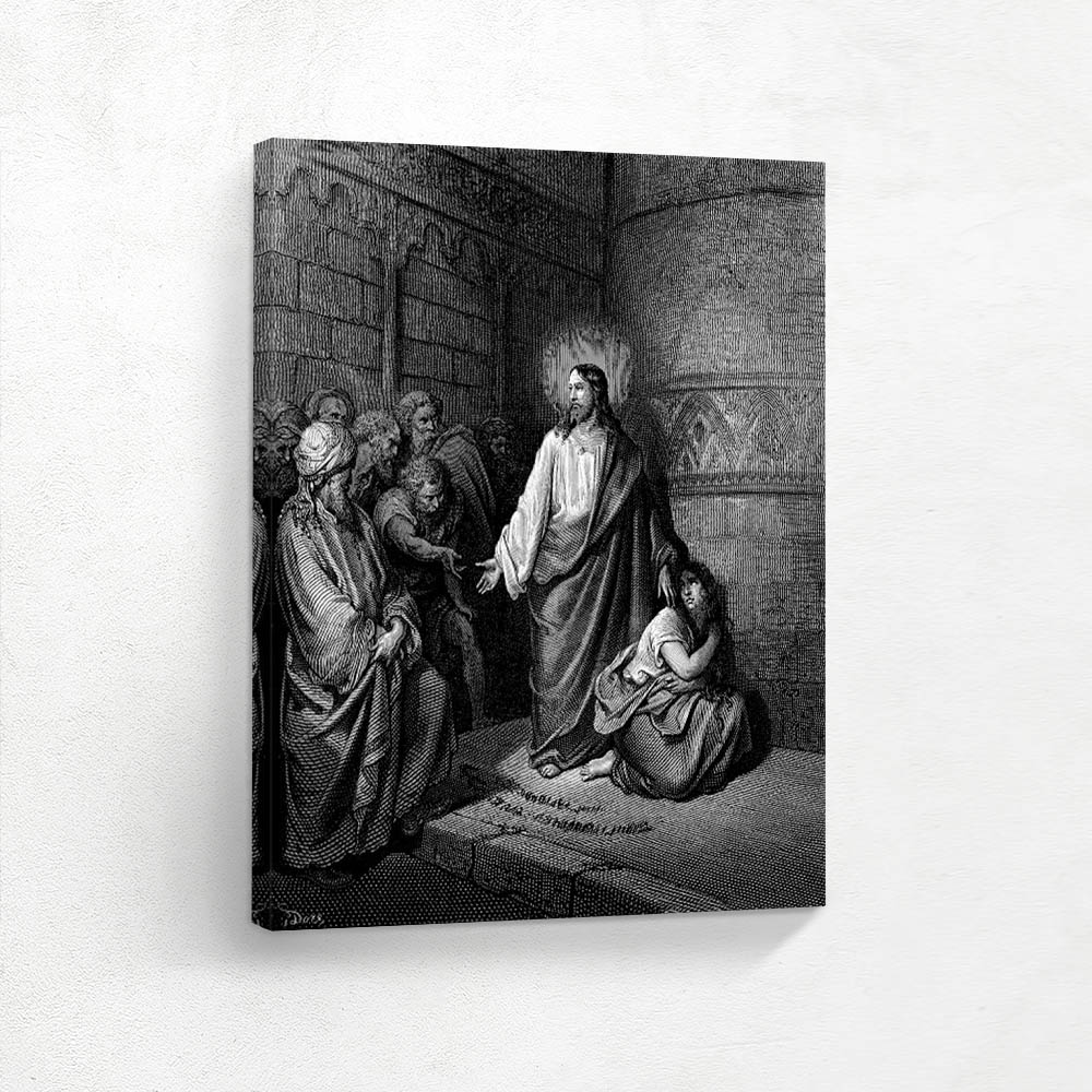 Jesus And The Woman Taken In Adultery