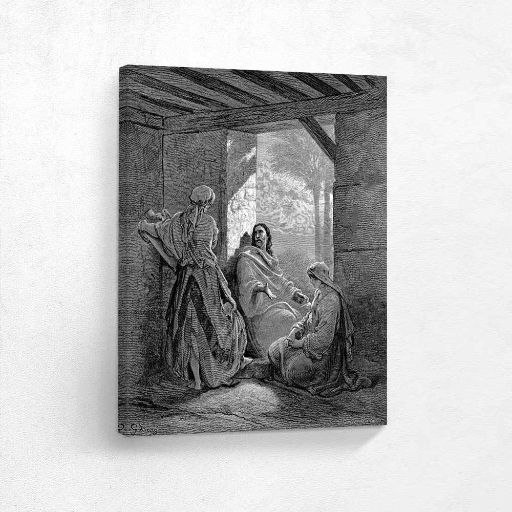 Jesus At The House Of Martha And Mary