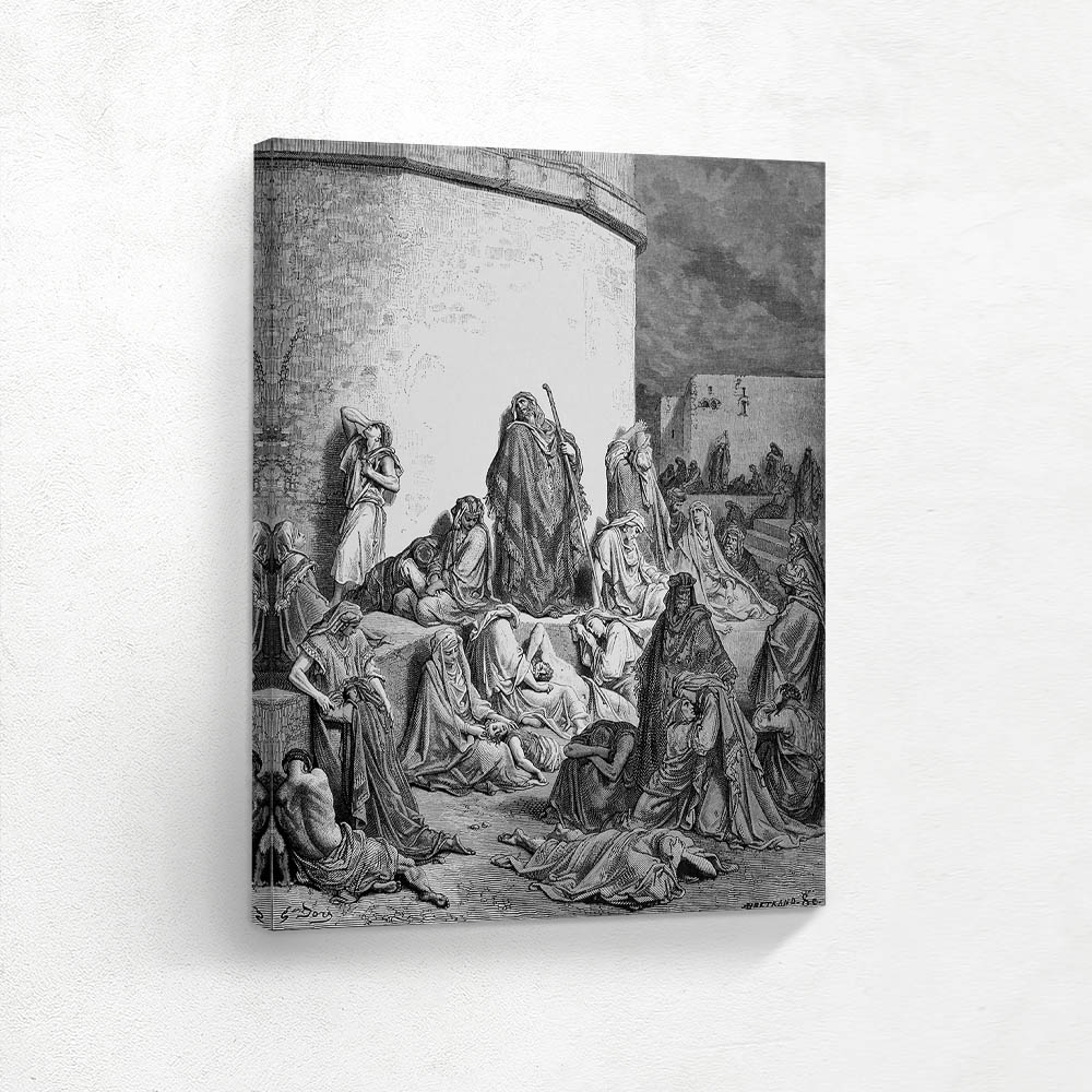 People Mourn over the Destruction of Jerusalem