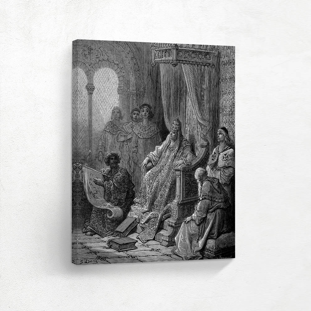 Sanuti Showing Maps of the East to Pope John xxII