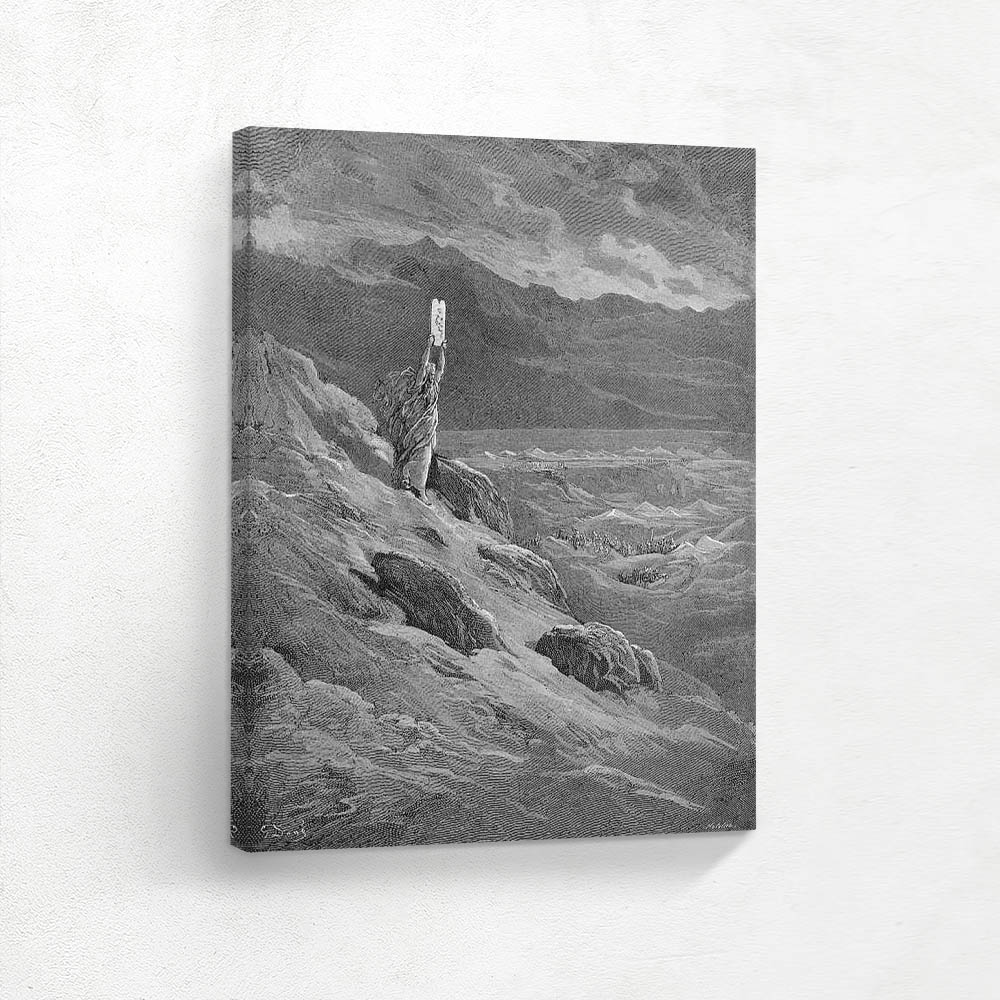 The beseech That Moses might report to them his will And terror cease