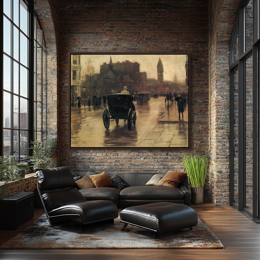Columbus Avenue, Rainy Day - Image 3