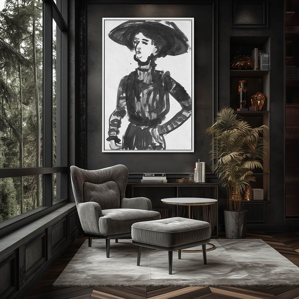 Woman with Black Hat - Image 4