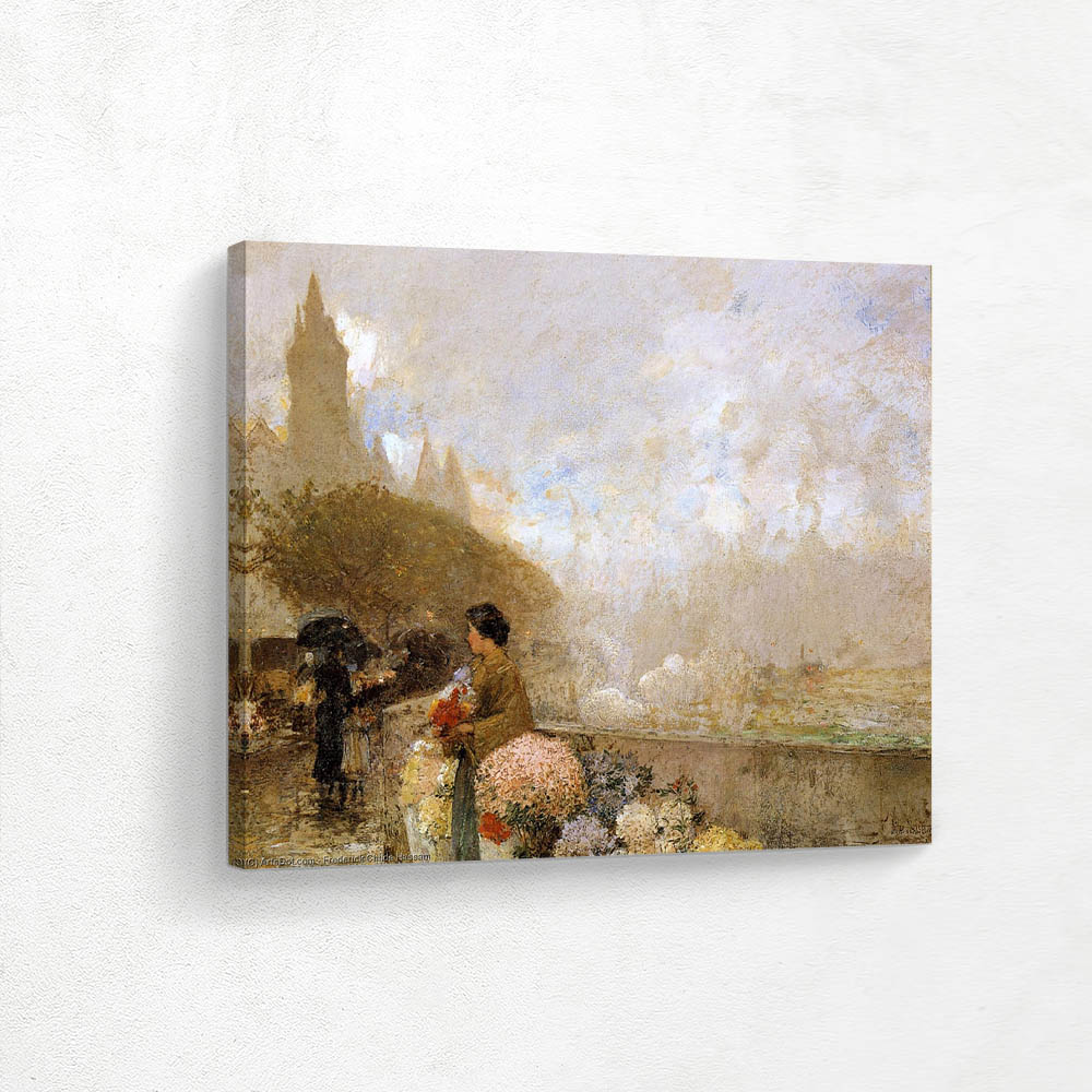 Flower girl by the Seine, Paris