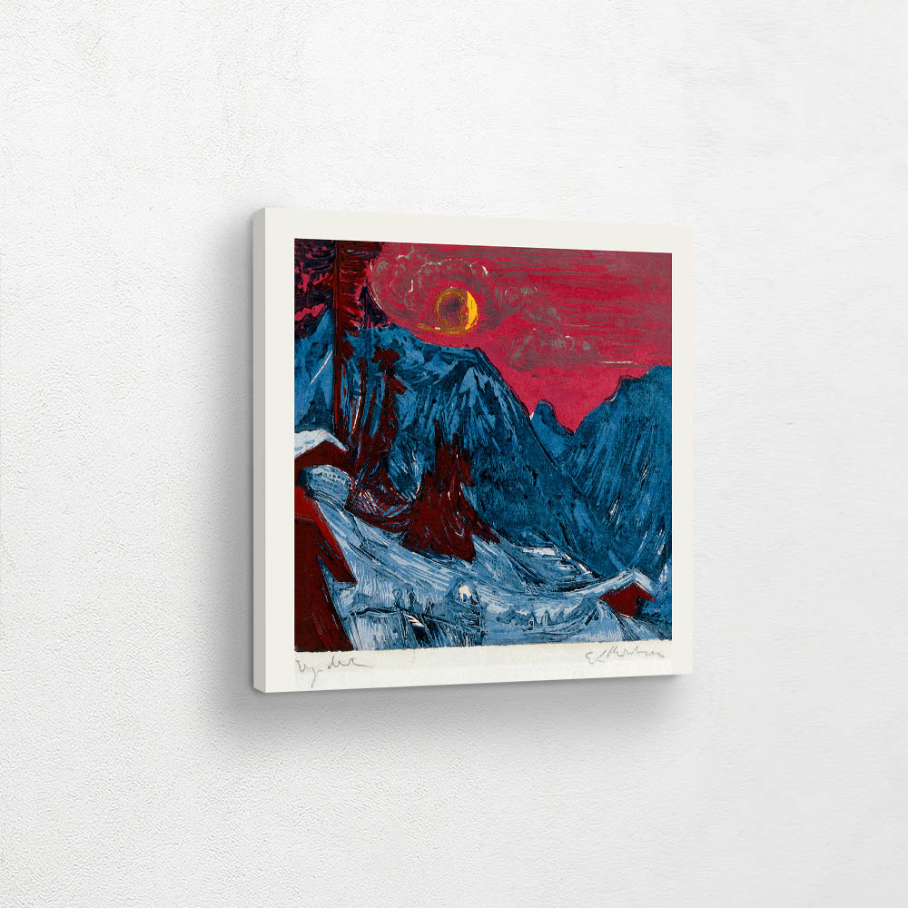 Winter Landscape in Moonlight