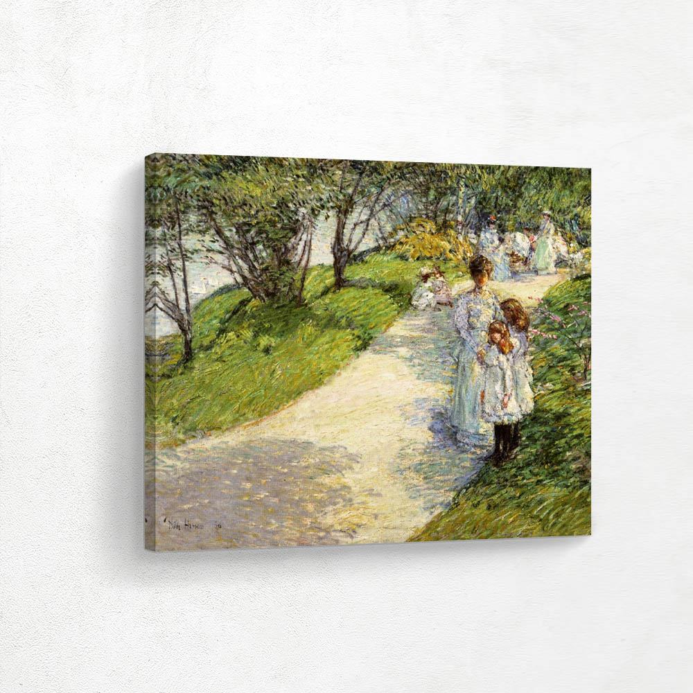 Promenaders in the garden