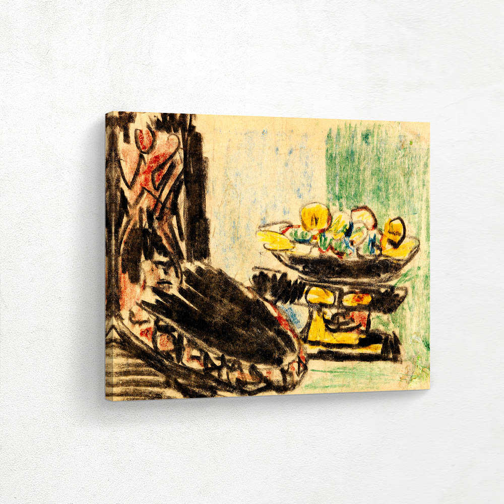 Still Life Next to Carved Chair