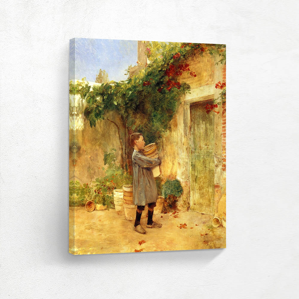 Boy with Flower Pots