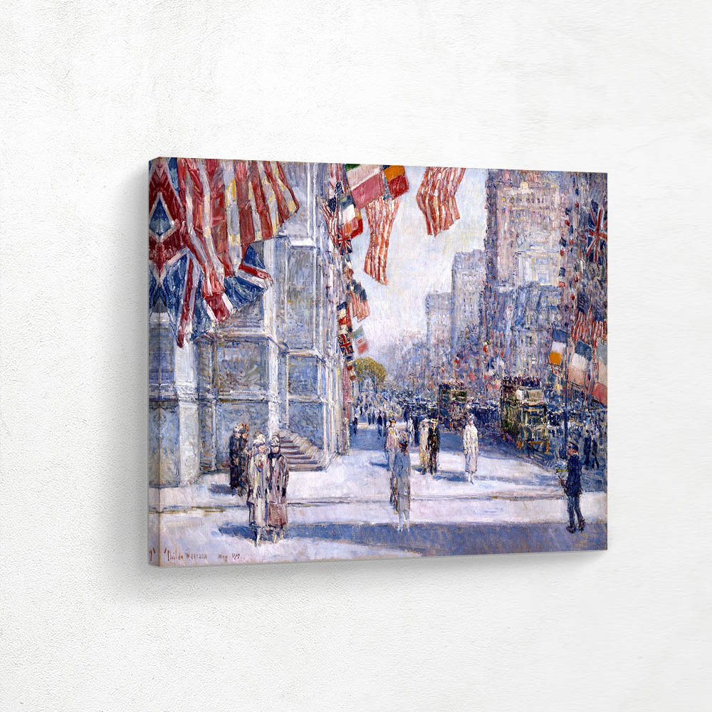 Early morning on the avenue in May