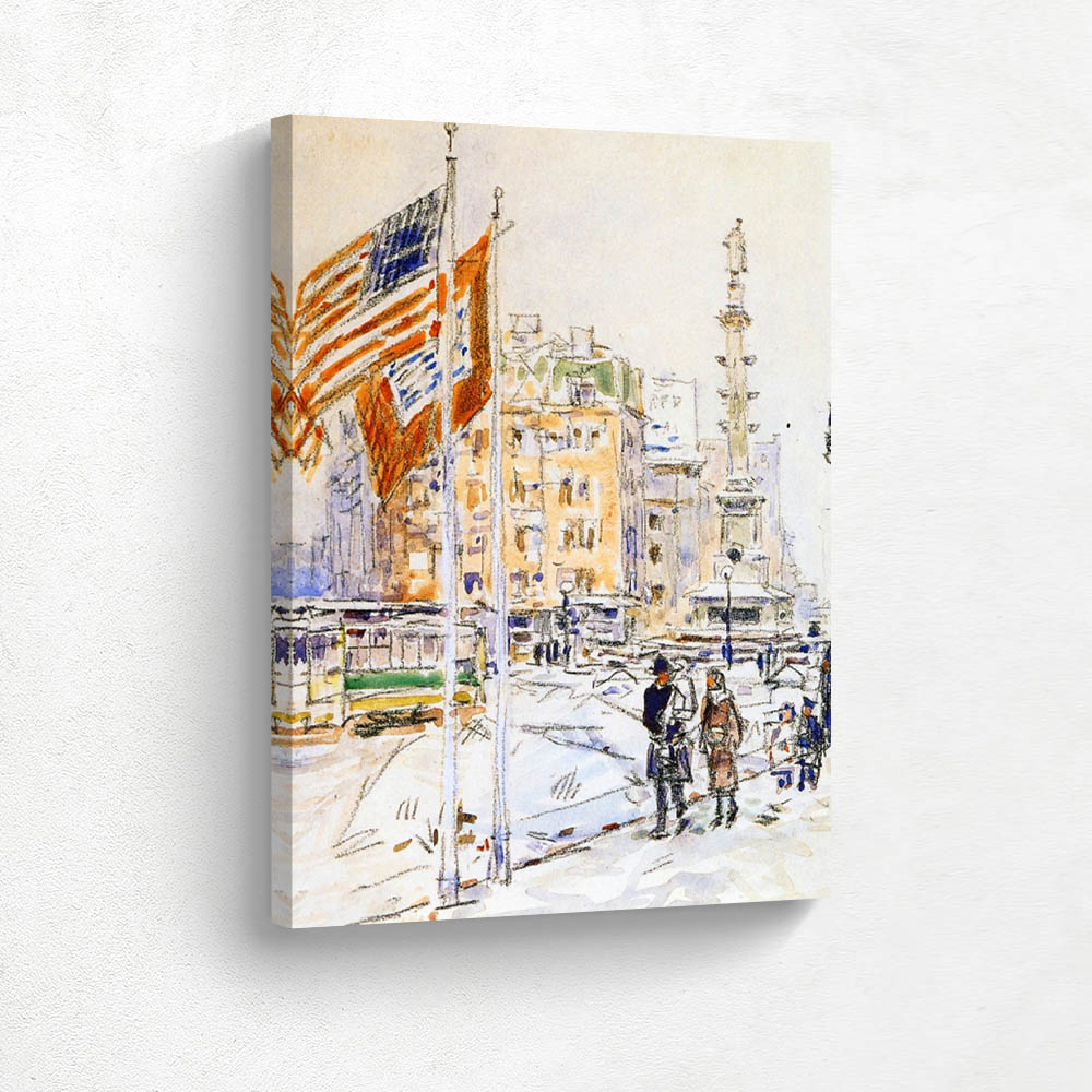 Flags, Columbus Circle