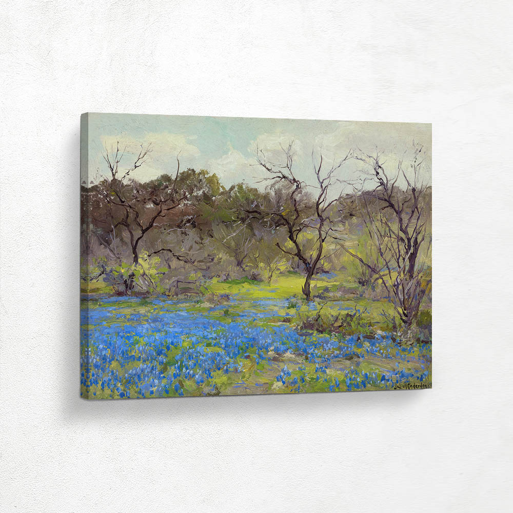 Early Spring—Bluebonnets and Mesquite