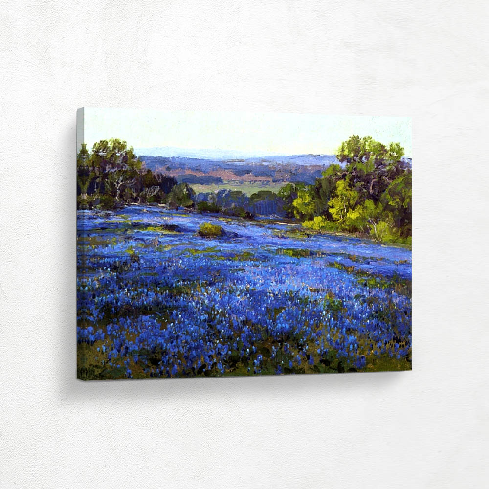 Bluebonnets, Late Afternoon, North of San Antonio