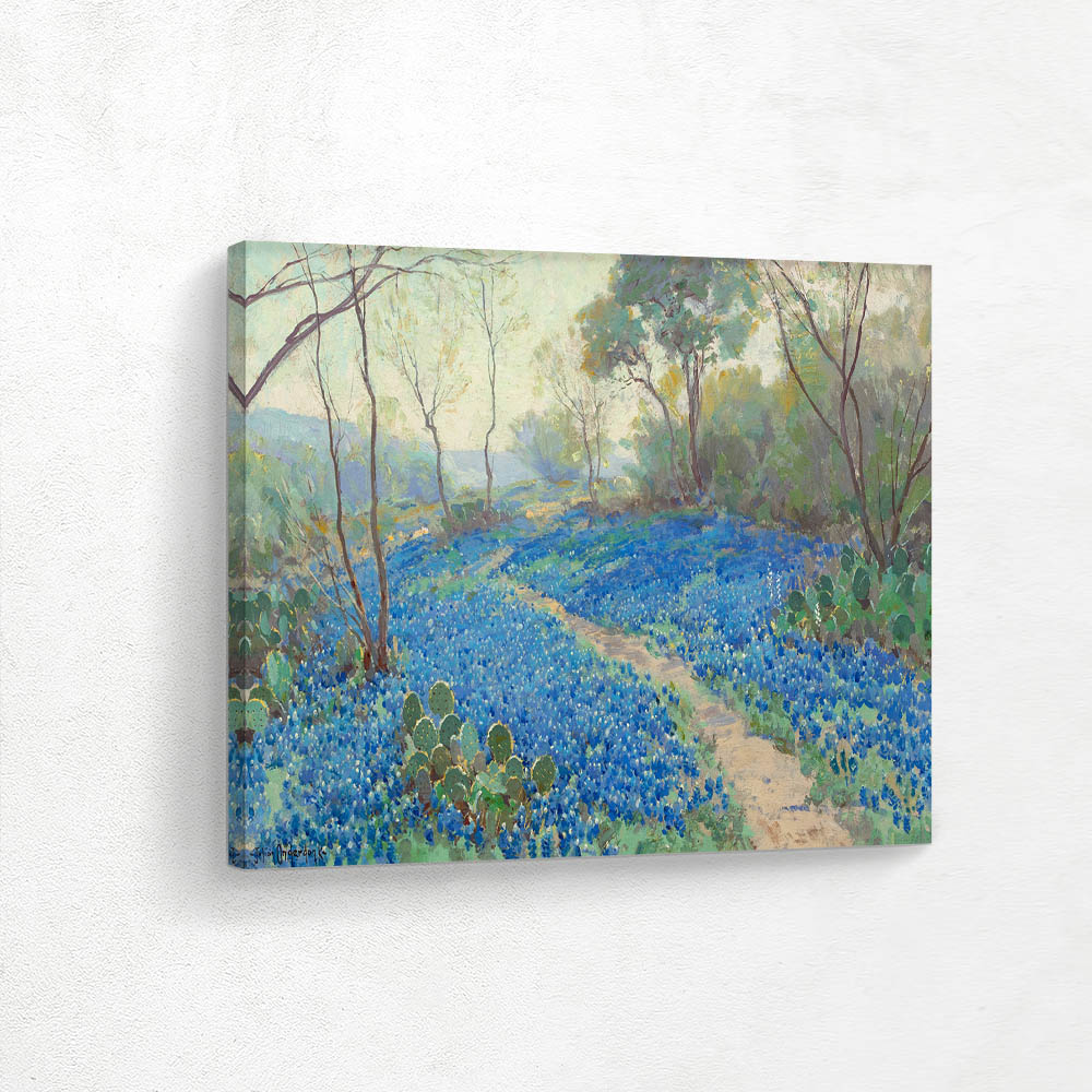 A Hillside of Blue Bonnets- Early Morning, Near San Antonio Texas