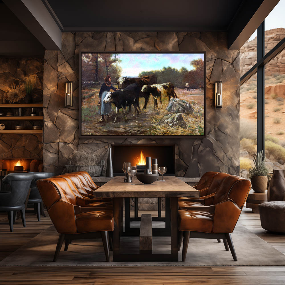 Landscape with Cattle - Image 3