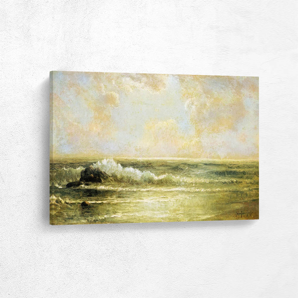 Seascape with Pines and Overhanging Clouds