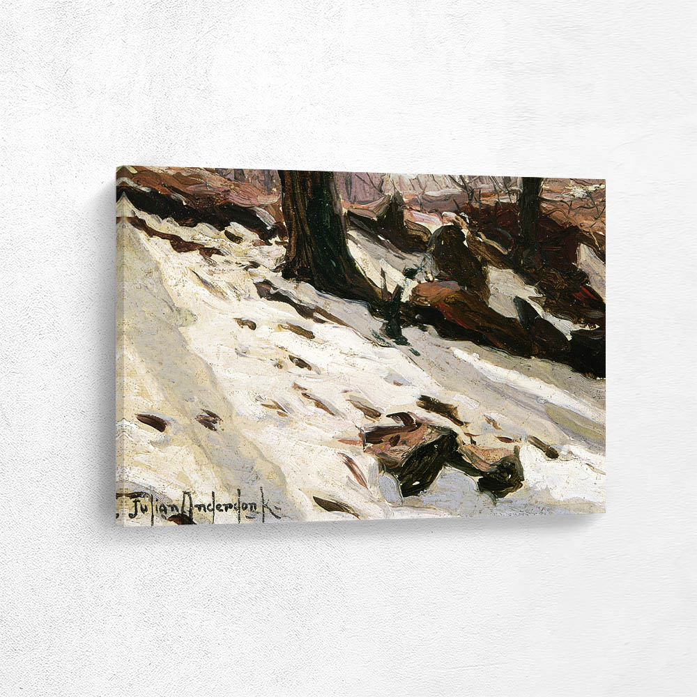 Snow near the Cave, Central Park, New York