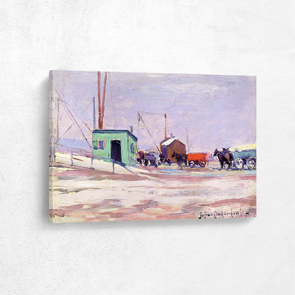 Noontime on the Docks, Hudson River and 85th Street