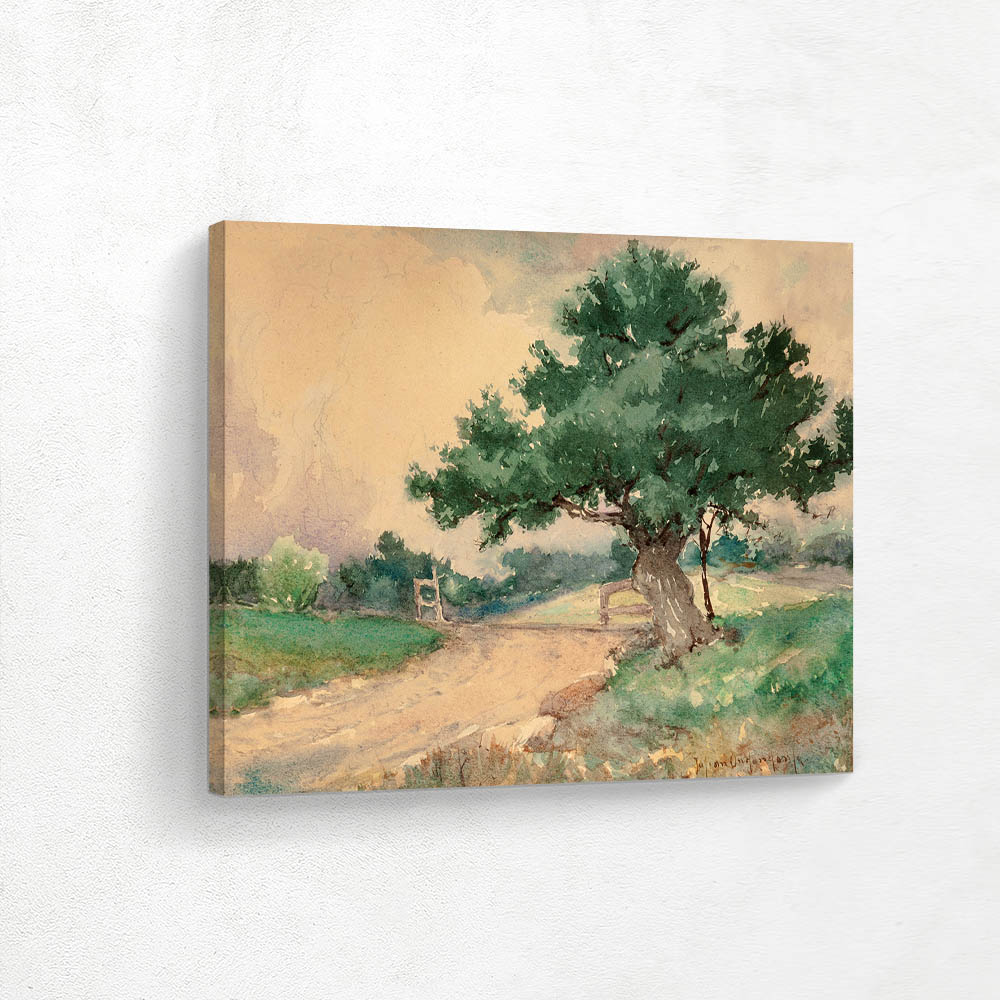 Gate by the Oak Tree.