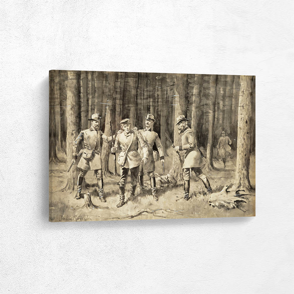 Arrest of a Poacher in the Forest