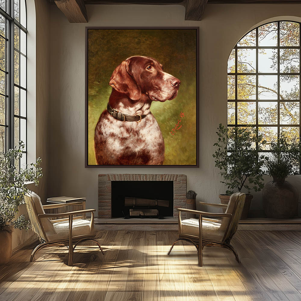 Head of a German Shorthaired Pointer - Image 3