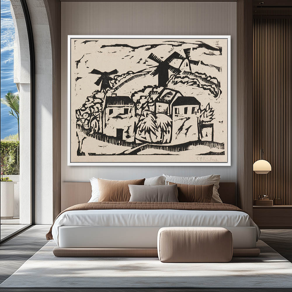 Landscape with windmills - Image 4